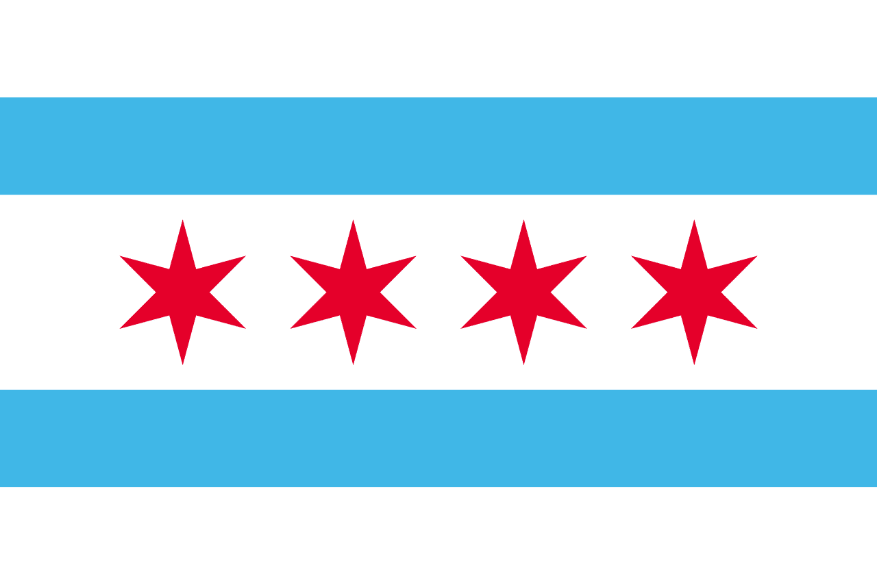 Chicago Illinois Flag
